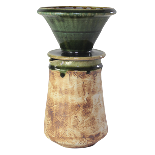 焼締め KSU-12「栗谷昌克_白泥焼締ドリッパーセットB」